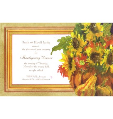 Thanksgiving And Fall Invitations, Gourds And Blooms, Odd Balls Invitations